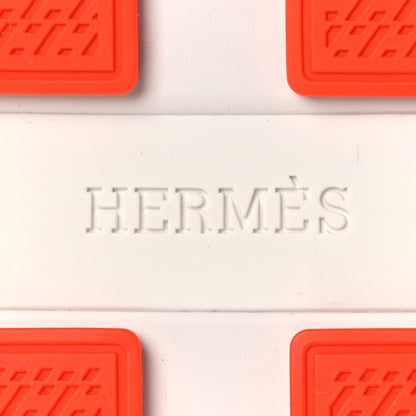 Hermes Technical Knit Suede Heros Sneakers 38 White 8 of 12