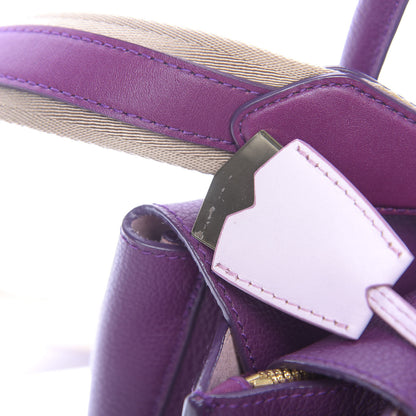 MCM Grained Calfskin Medium Milla Tote Mystic Purple 8 of 9
