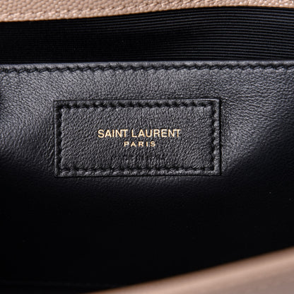 Saint Laurent Grain De Poudre Medium Monogram Kate Satchel Dark Beige 7 of 11