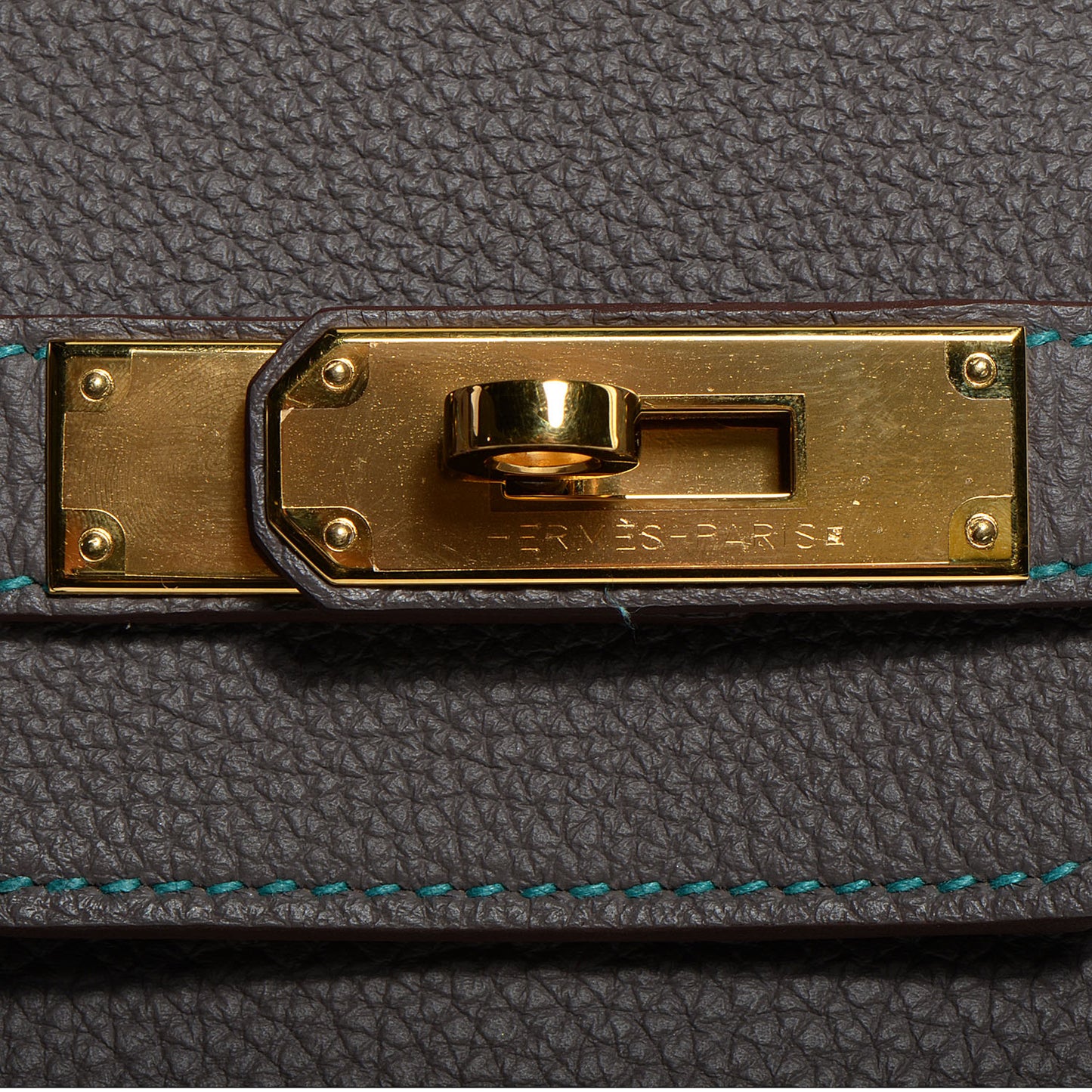 Togo Horseshoe Birkin 35 Etain Bleu Paon