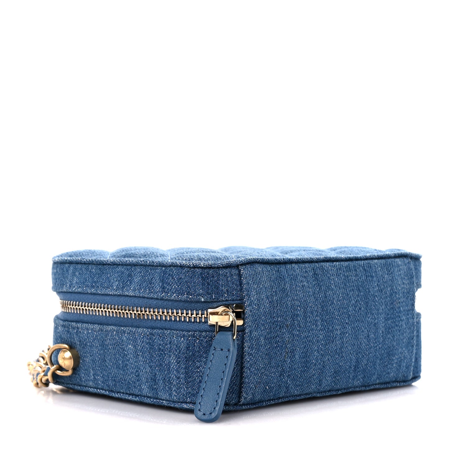 Denim Quilted CC Pearl Crush Camera Case Blue