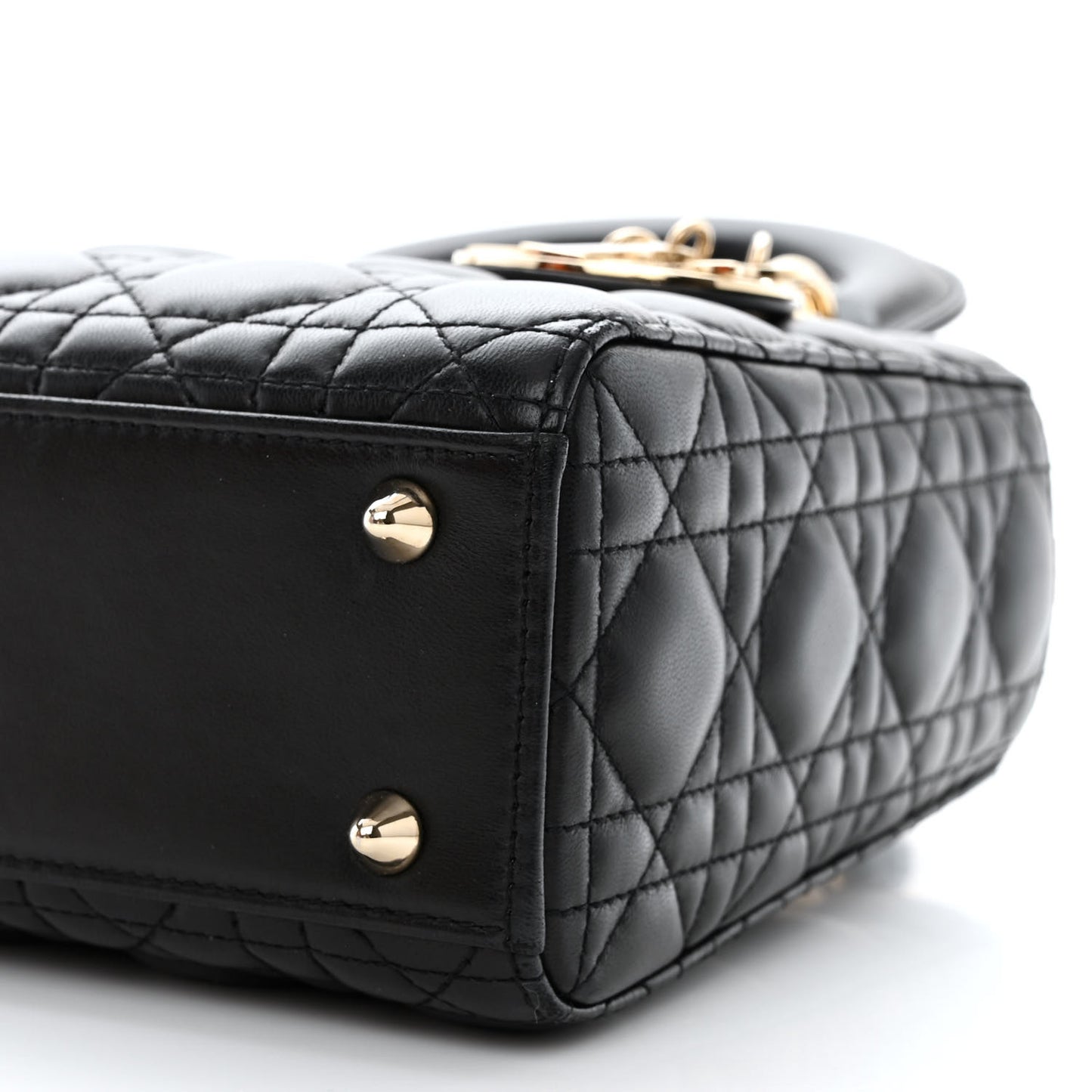 Lambskin Cannage Small My ABCDior Lady Dior Black