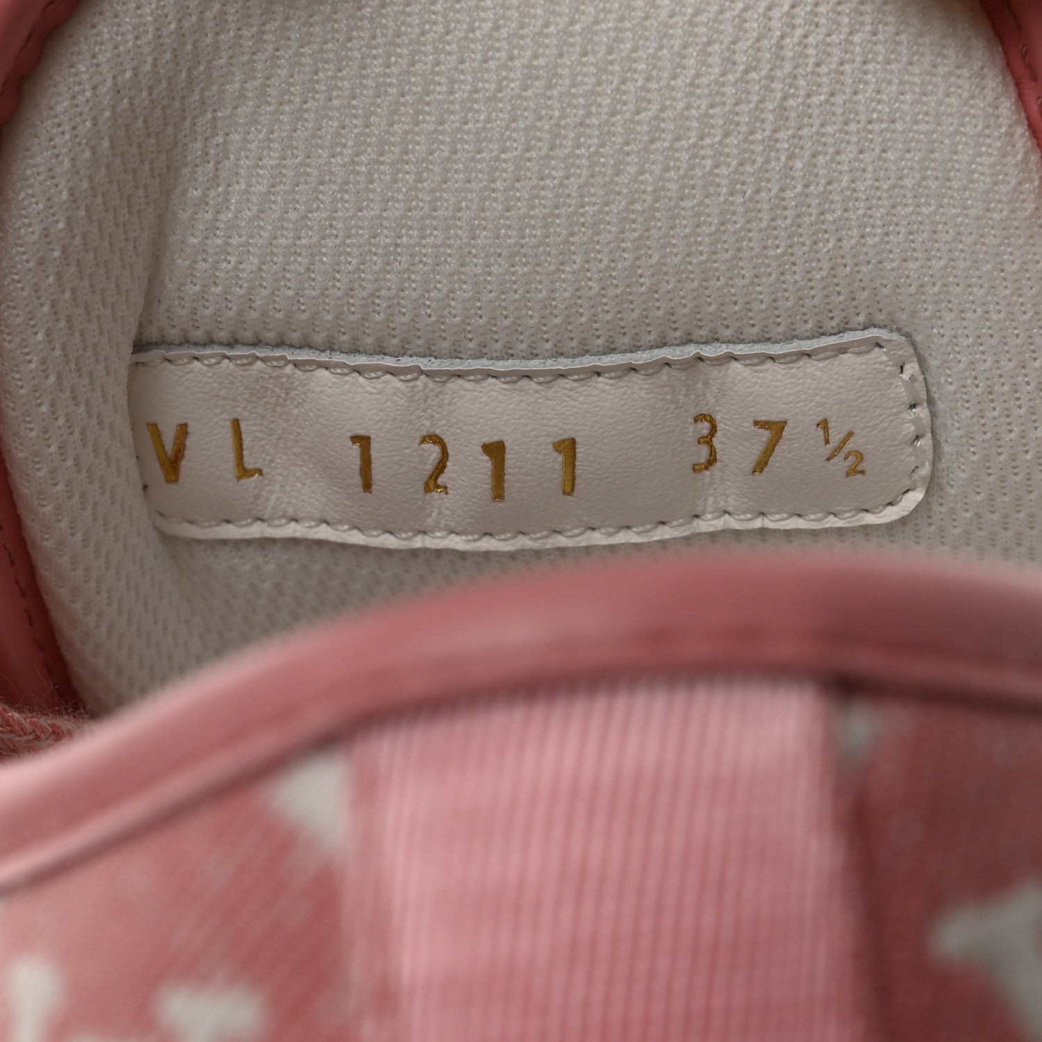 Louis Vuitton Denim Monogram Squad Sneakers 37.5 Pink 6 of 9