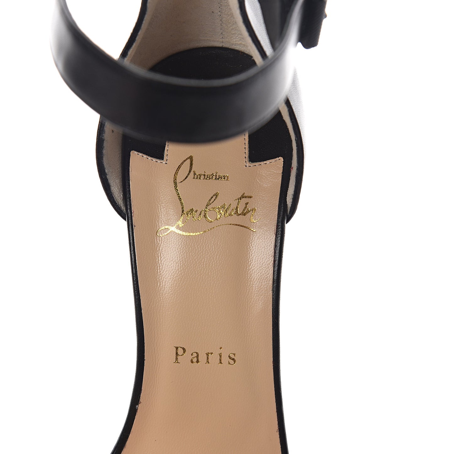 Shiny Nappa Tuctopen d'Orsay 140 Sandals 39 Black Gold
