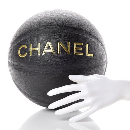 Chanel Lambskin Chain Net and Basketball Black Dark Gold 2 of 11