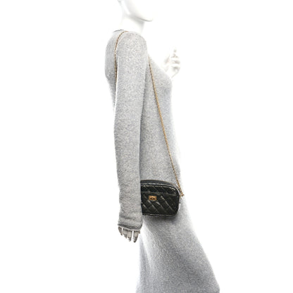 Chanel Metallic Aged Calfskin Quilted Mini Reissue Camera Case Ruthenium 2 of 11