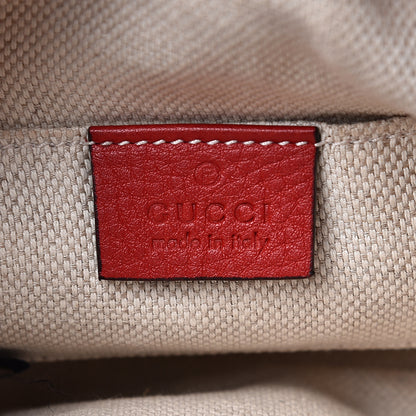 Gucci Pebbled Calfskin Mini Soho Chain Bag Tabasco Red 5 of 13