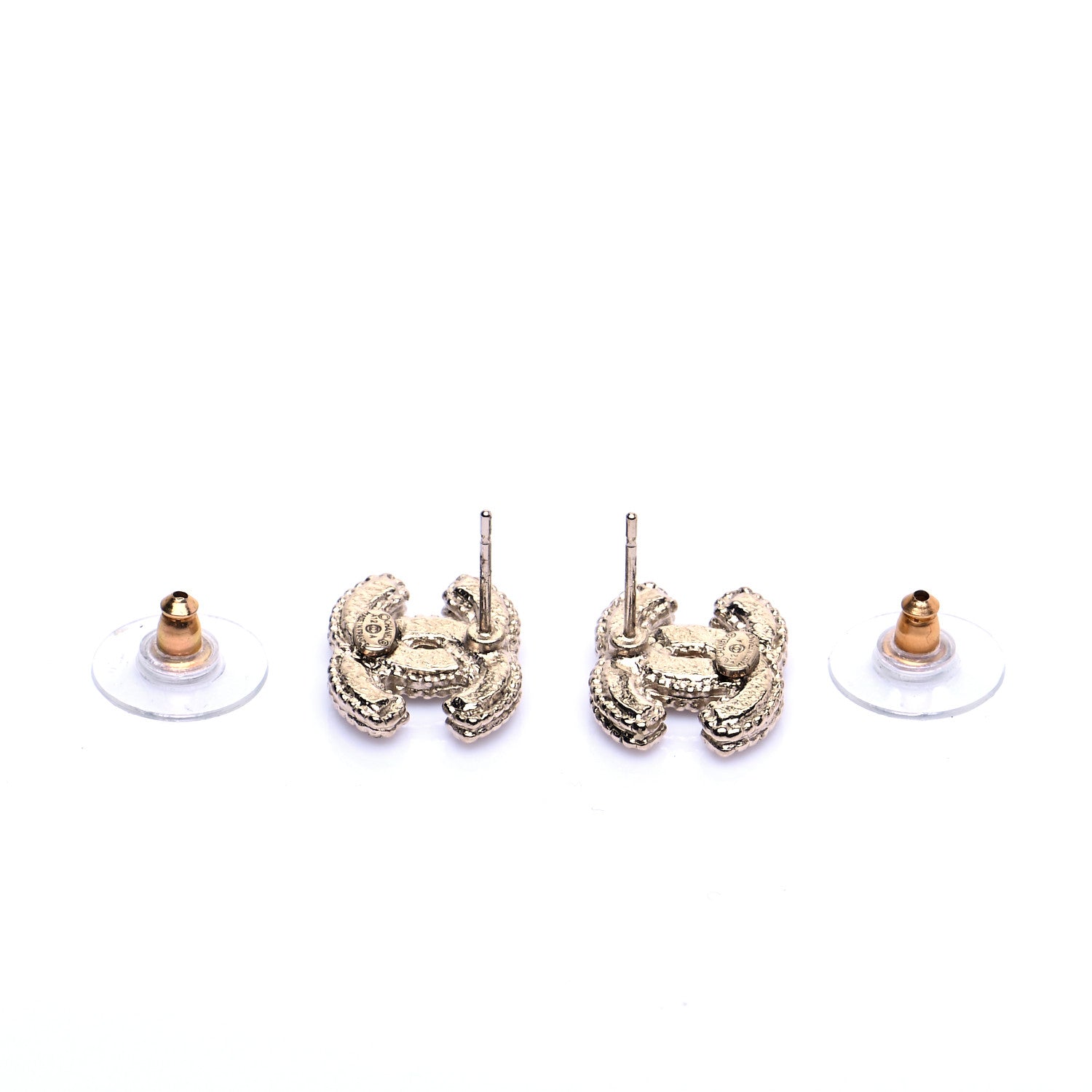 Chanel Pearl CC Earrings Gold 3 of 5