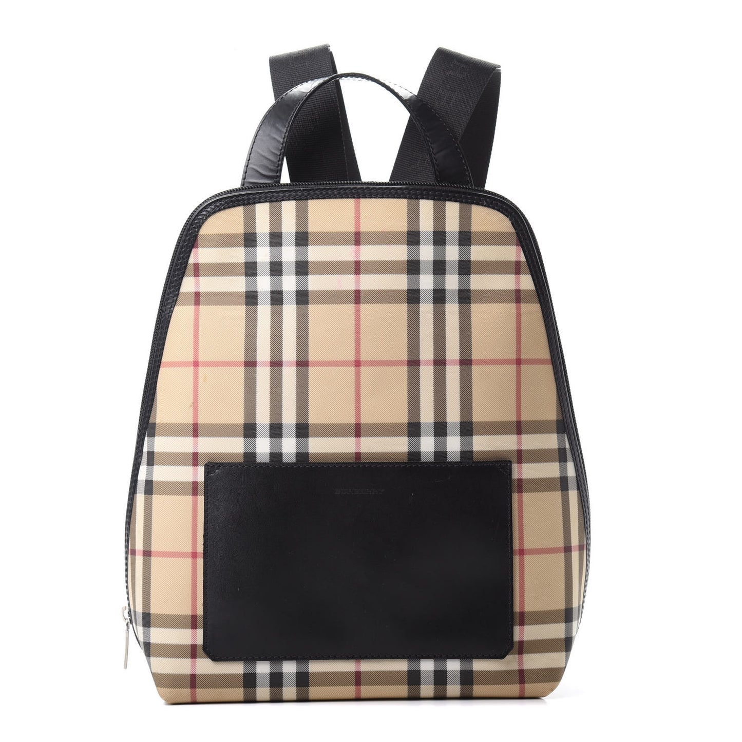 Canvas House Check Backpack Black
