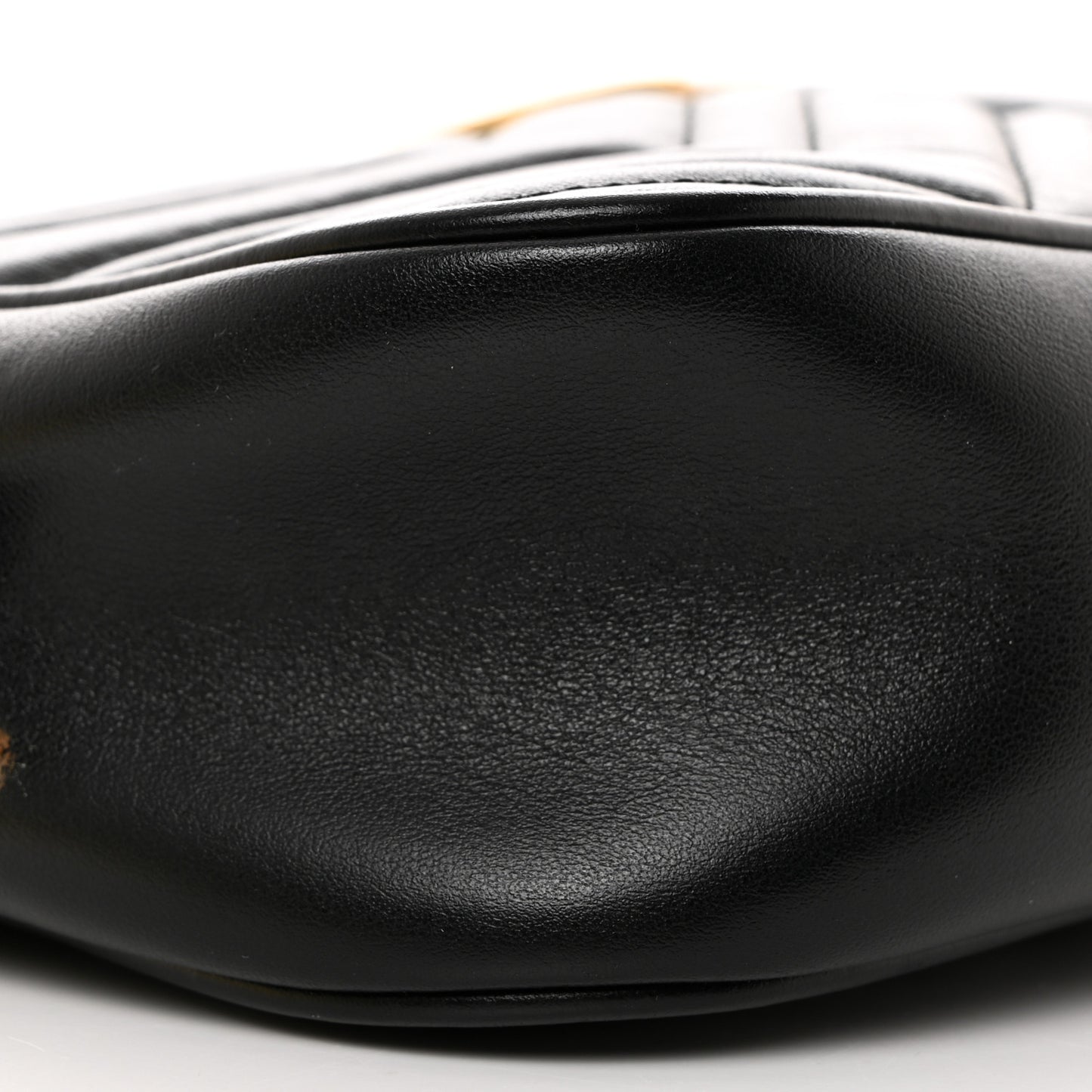 Calfskin Matelasse Small GG Marmont Chain Shoulder Bag Black