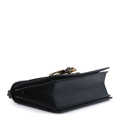 Gucci Calfskin Sylvie Web Small Queen Margaret Top Handle Bag Black 4 of 12