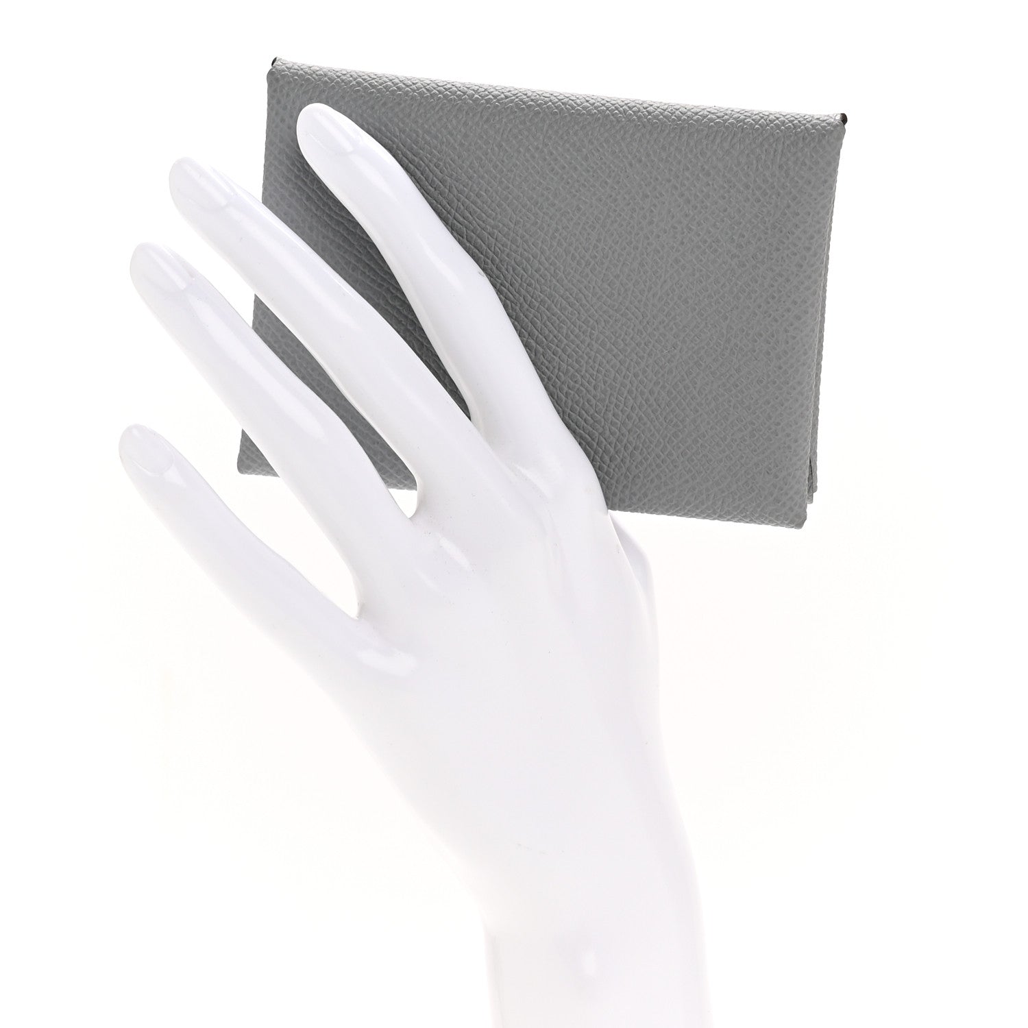 Hermes Epsom Calvi Duo Card Case Gris Pantin 2 of 8