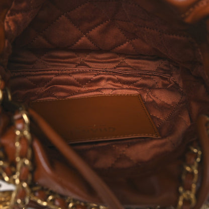 Chanel Shiny Calfskin Quilted Mini Chanel 22 Light Brown 5 of 10