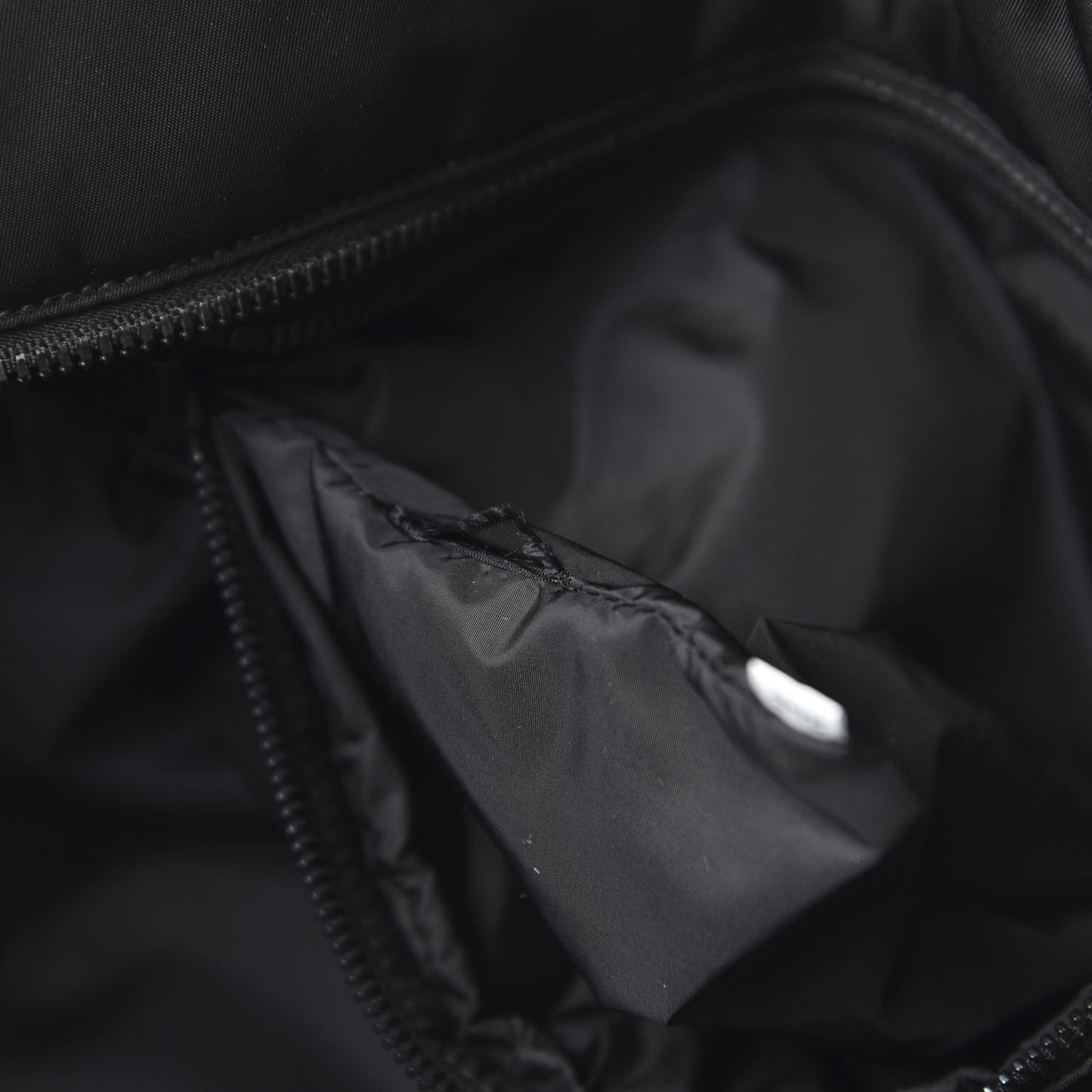 Tessuto Nylon Soft Padded Medium Shopping Tote Black