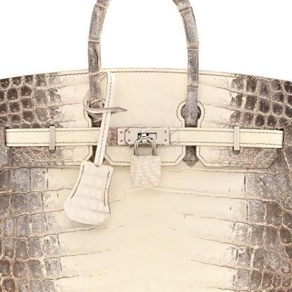 Hermes Matte Niloticus Crocodile Himalaya Birkin 25 Blanc 8 of 20