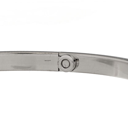 Cartier 18K White Gold 6 Diamond Small LOVE Bracelet 17 5 of 8