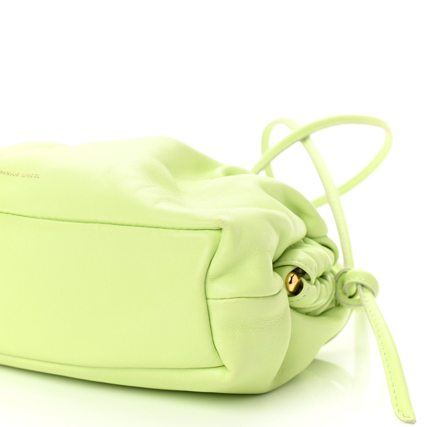 Lambskin Mini Cloud Clutch Mint