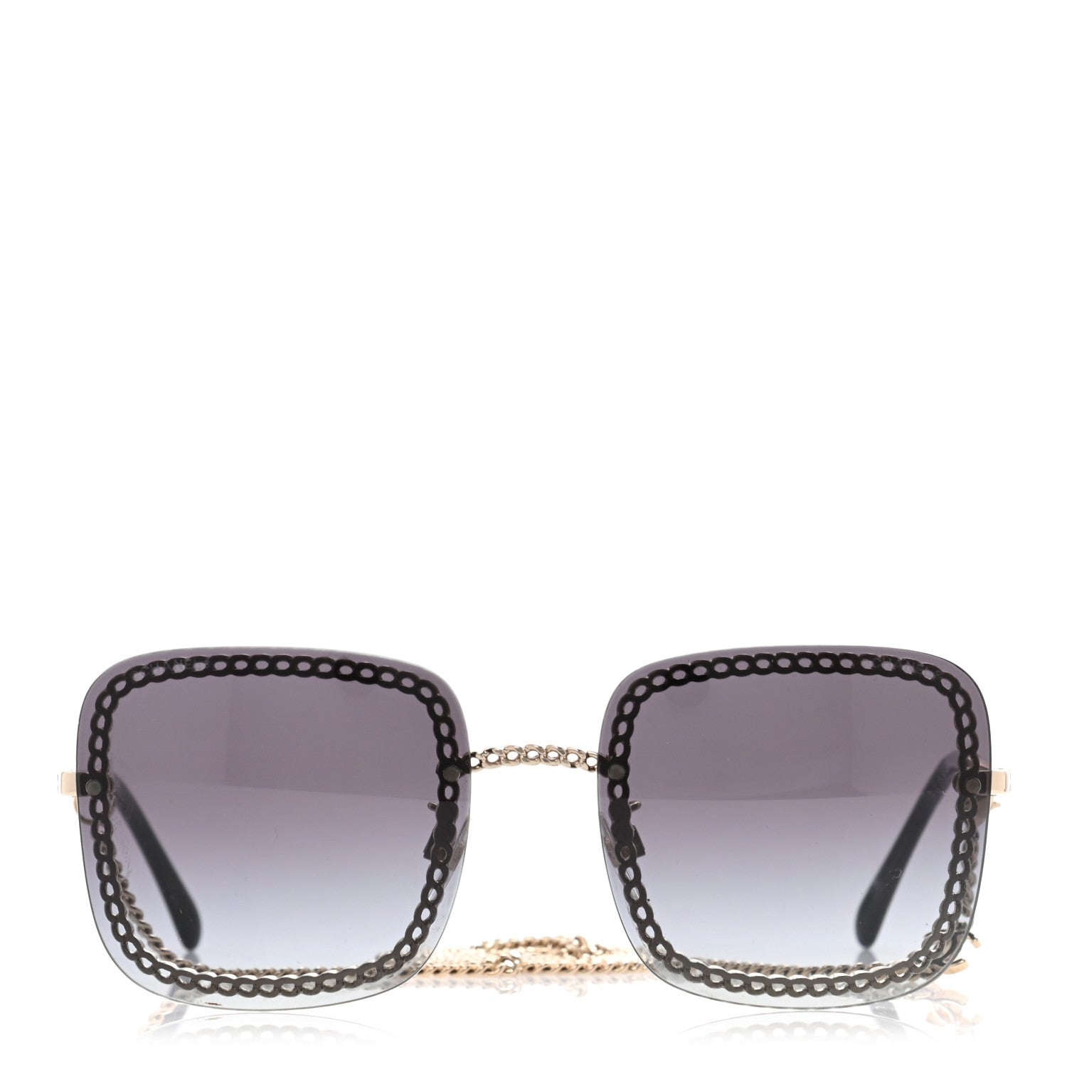 Chanel Chain Square Sunglasses 4244 Black 2 of 7