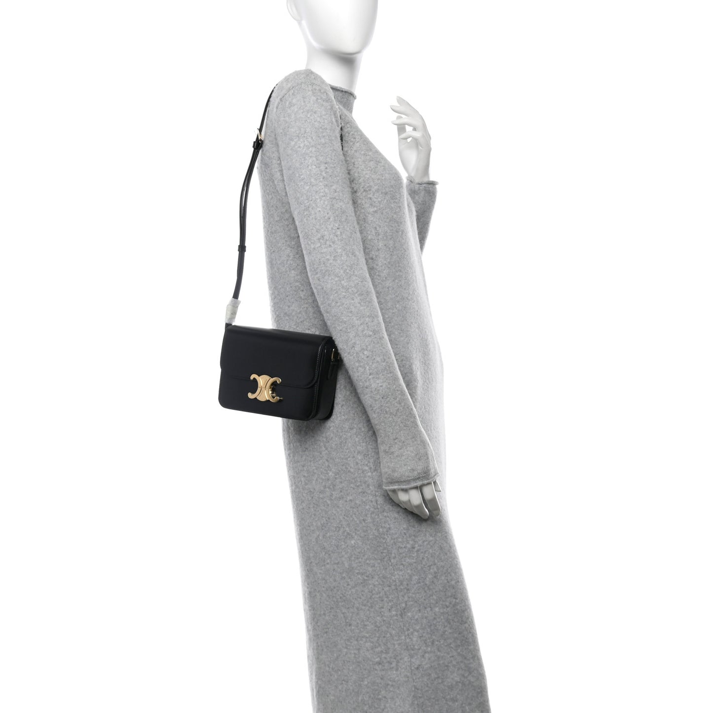 Shiny Calfskin Teen Triomphe Black