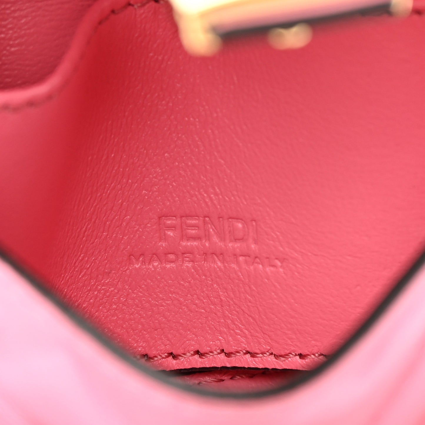 Nappa Matisse FF Embossed Nano Baguette Charm Lollypop