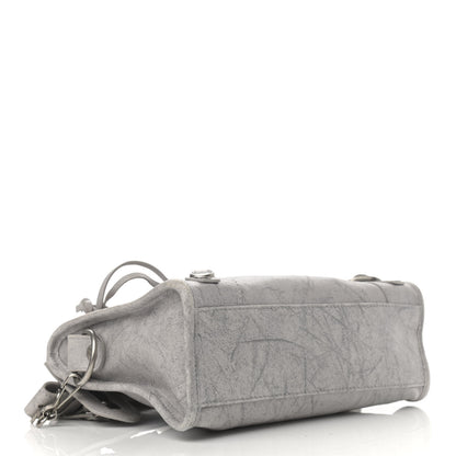 Balenciaga Agneau Marble Hardware Mini City Grey 4 of 13