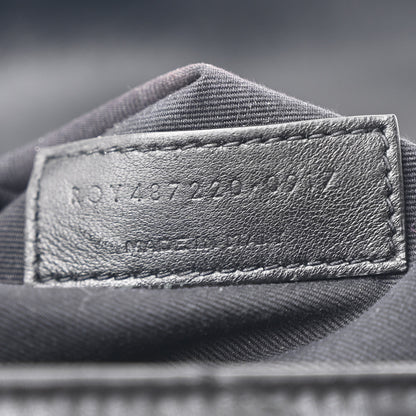 Saint Laurent Calfskin Y Quilted Monogram Small Loulou Backpack Black 7 of 10