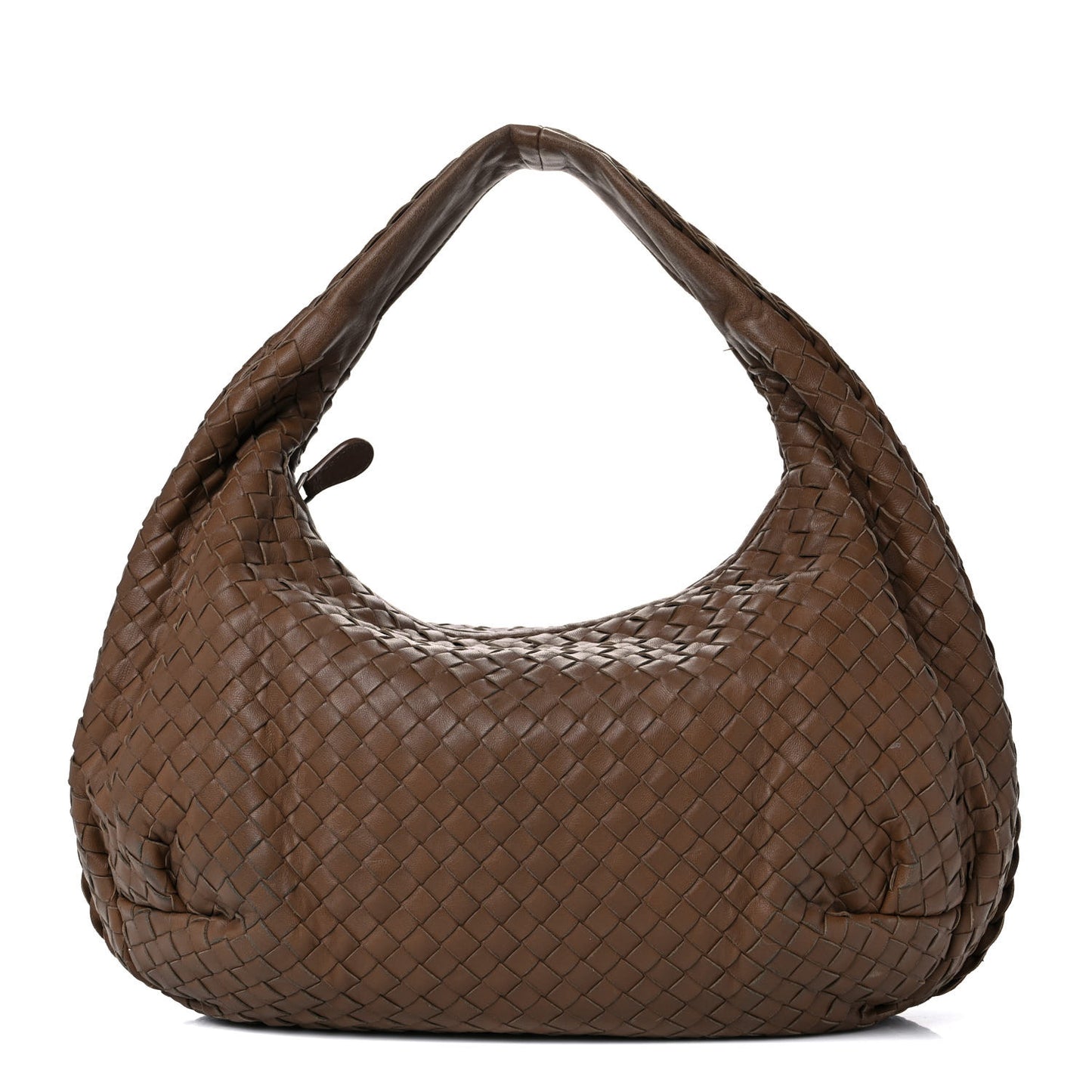 Nappa Intrecciato Small Belly Veneta Hobo Green