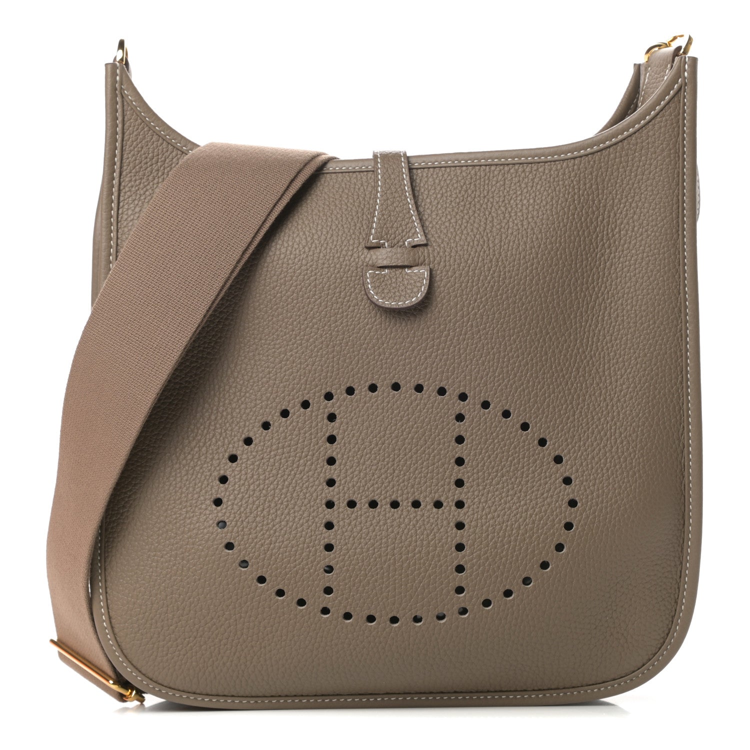 Hermes Taurillon Clemence Evelyne III PM Etoupe 1 of 11