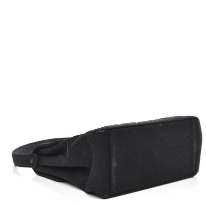 Chanel Jersey Quilted Double Sided Flap Black 4 of 15