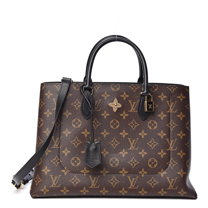 Louis Vuitton Monogram Flower Tote Black 1 of 10
