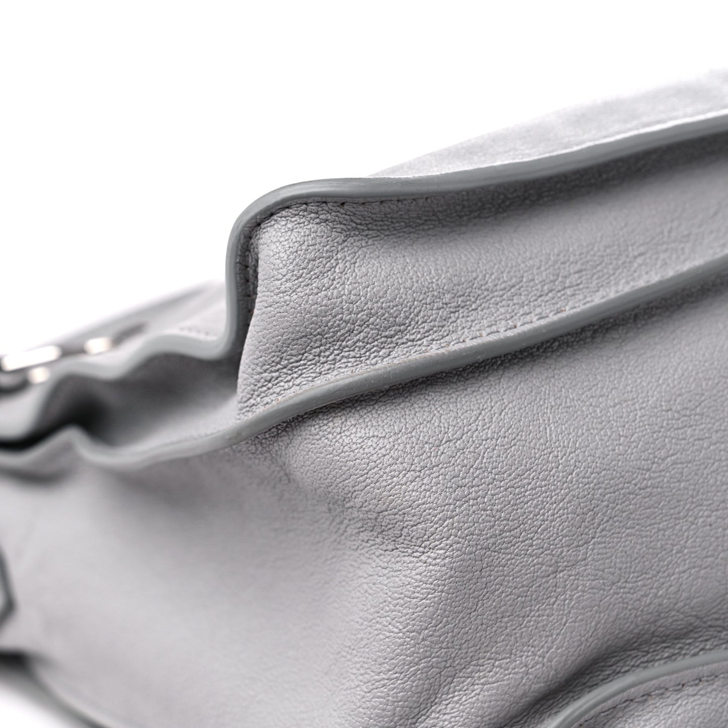Lambskin Medium PS1 Satchel Concrete Grey