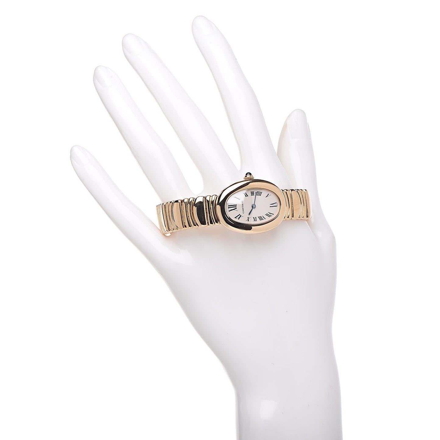 18K Yellow Gold 22mm Baignoire Quartz Watch