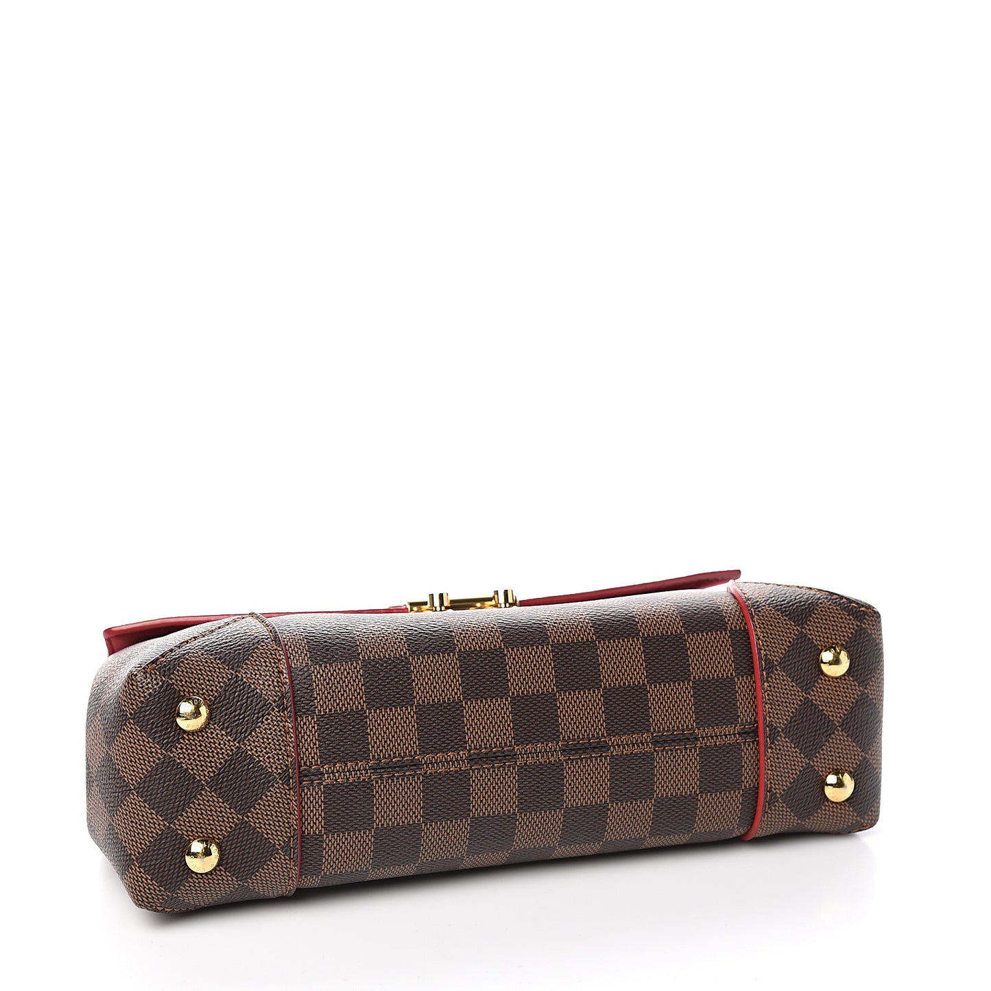 Damier Ebene Caissa Clutch Cherry