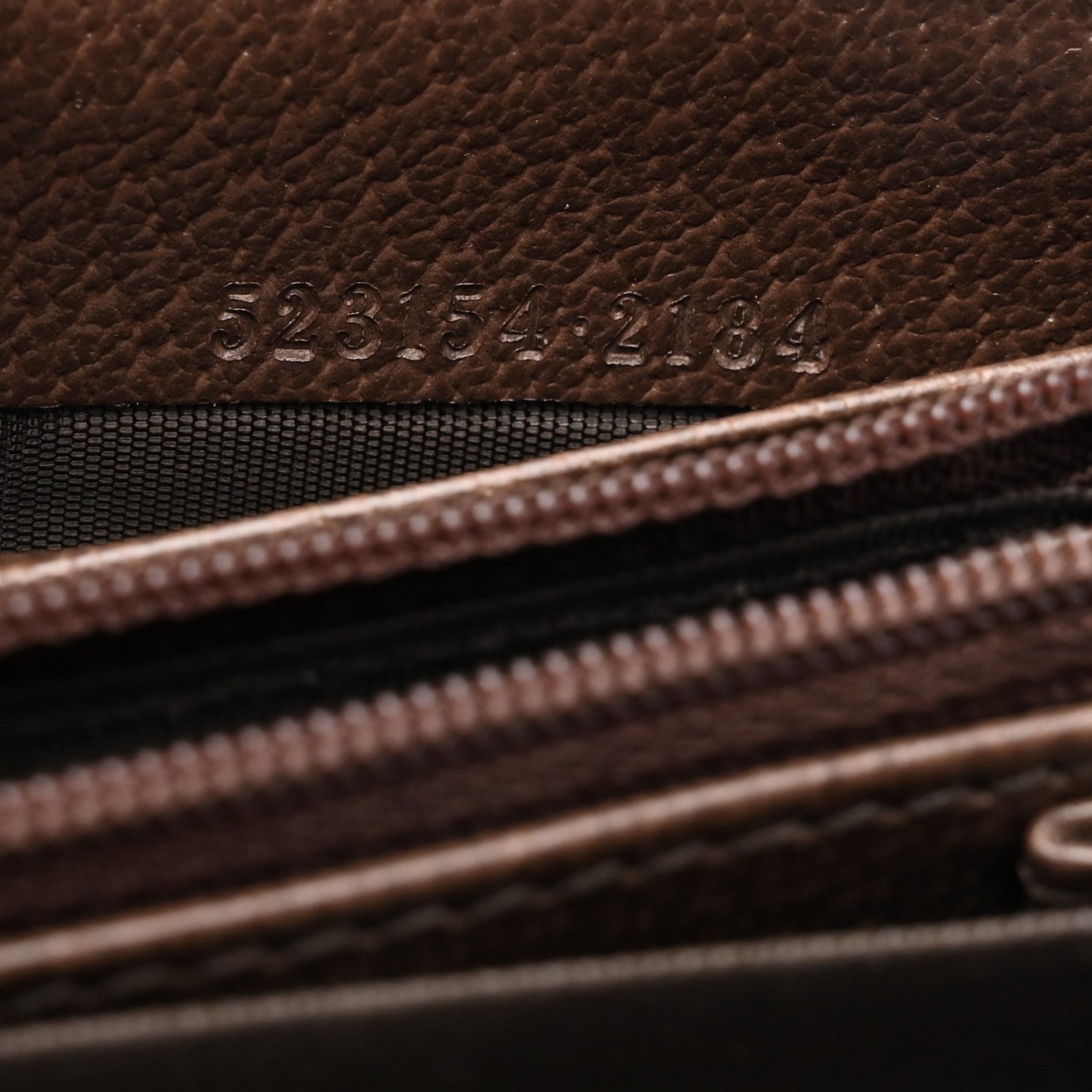 Gucci GG Supreme Monogram Web Ophidia Zip Around Wallet Brown 7 of 10