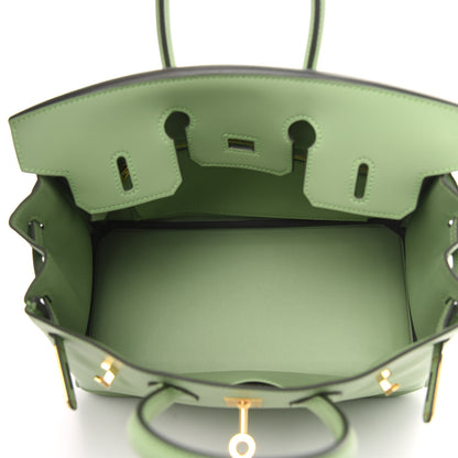 Hermes Swift Birkin 25 Vert Criquet 5 of 10