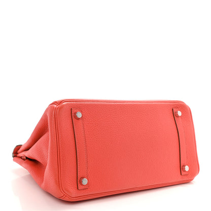 Hermes Taurillon Clemence Birkin 30 Rose Jaipur 4 of 10