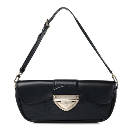 Louis Vuitton Epi Montaigne Clutch Black 1 of 8