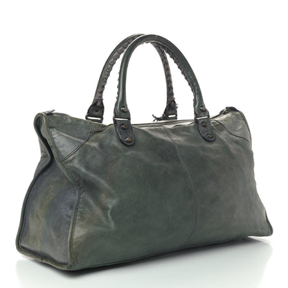 Balenciaga Agneau Classic Hardware Work Anthracite 2 of 7