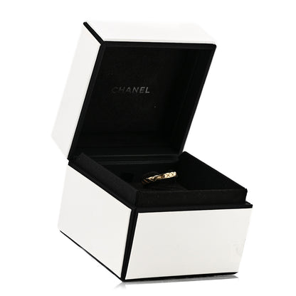 Chanel 18K Yellow Gold Mini Coco Crush Ring 55 7.25 8 of 11