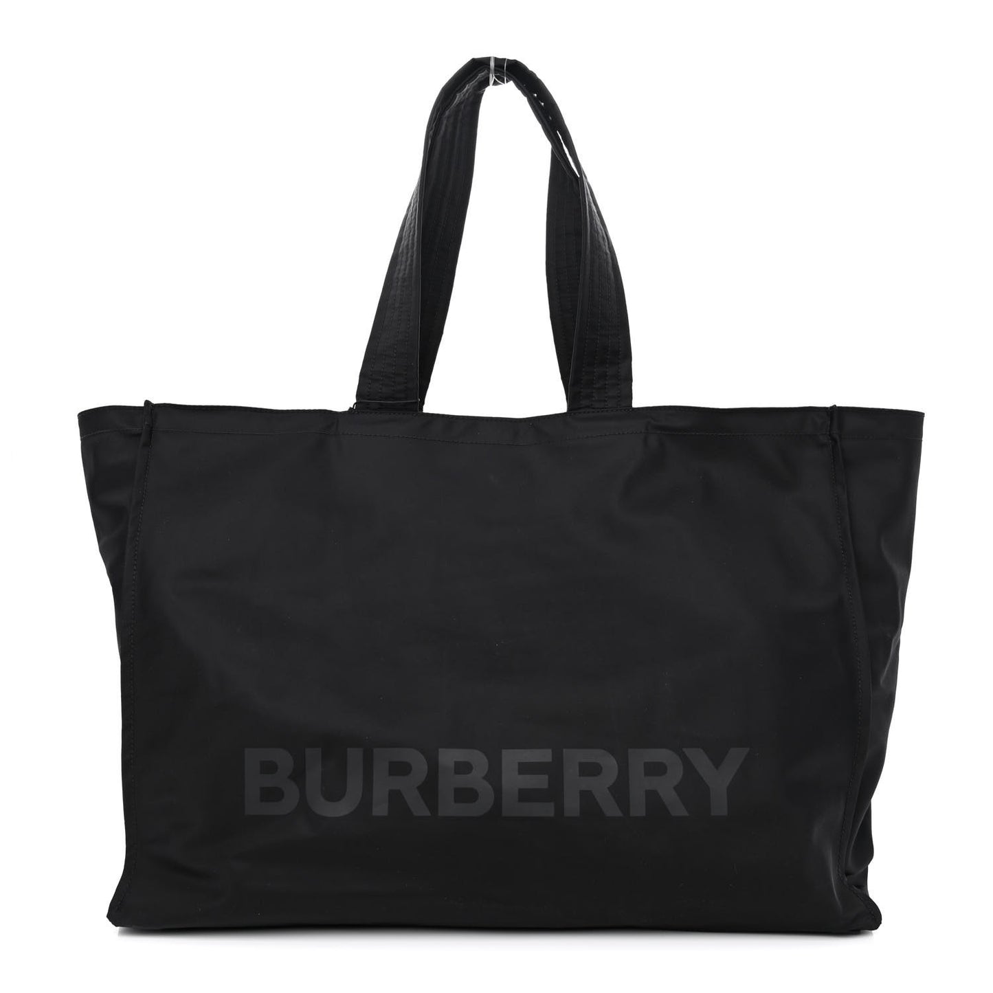 Nylon Logo Tote Bag Black