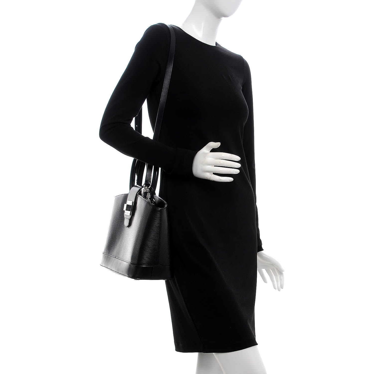 Louis Vuitton Epi Mirabeau PM Black 2 of 28