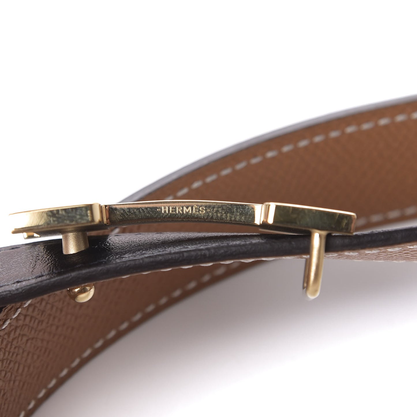 Swift Epsom 24mm Constance H Belt 80 Gold Black