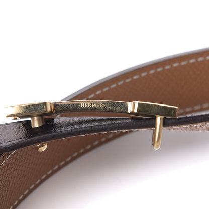 Hermes Swift Epsom 24mm Constance H Belt 80 Gold Black 7 of 8
