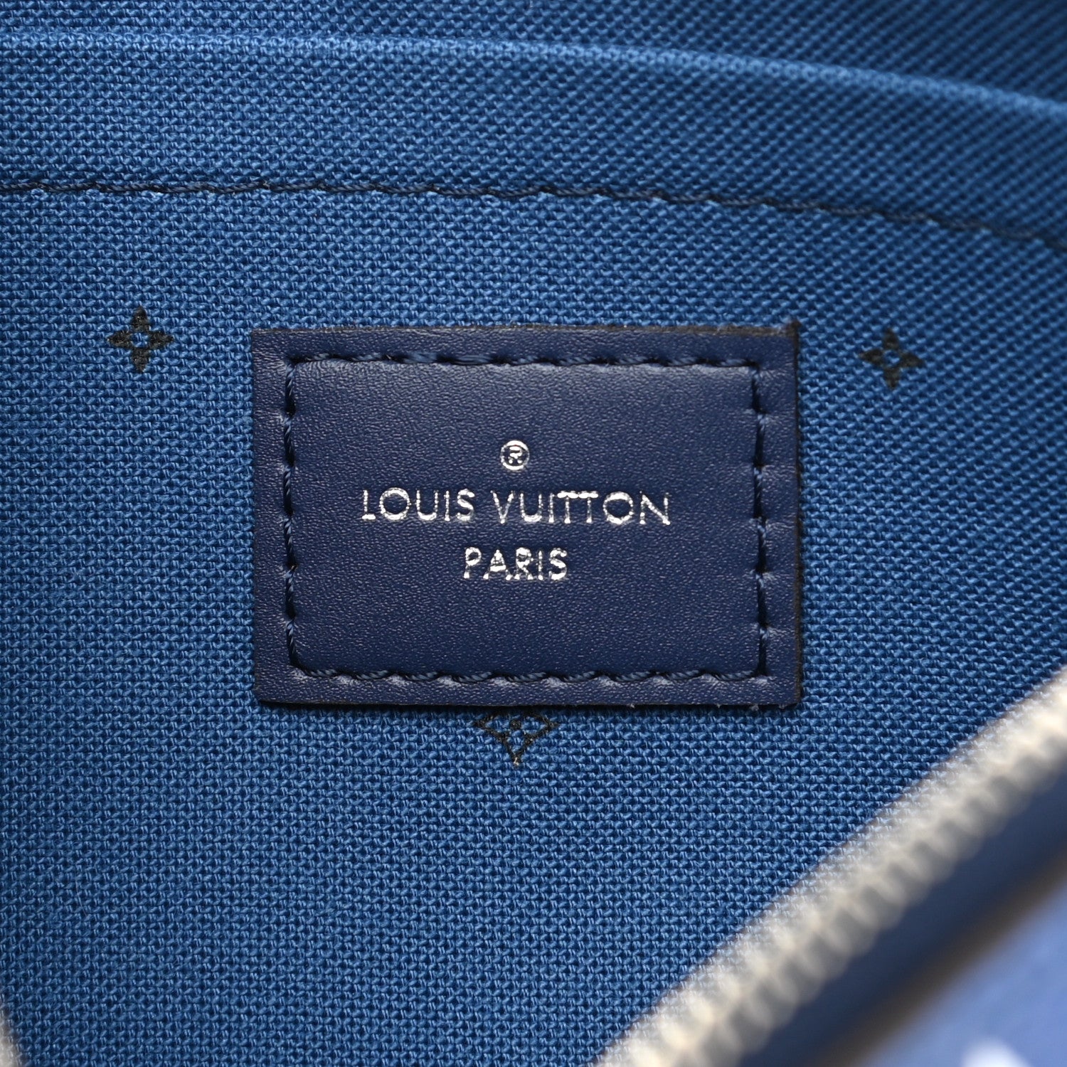 Louis Vuitton Monogram Escale Neverfull MM GM Pochette Blue 6 of 7