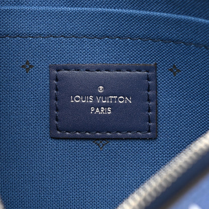 Louis Vuitton Monogram Escale Neverfull MM GM Pochette Blue 6 of 7