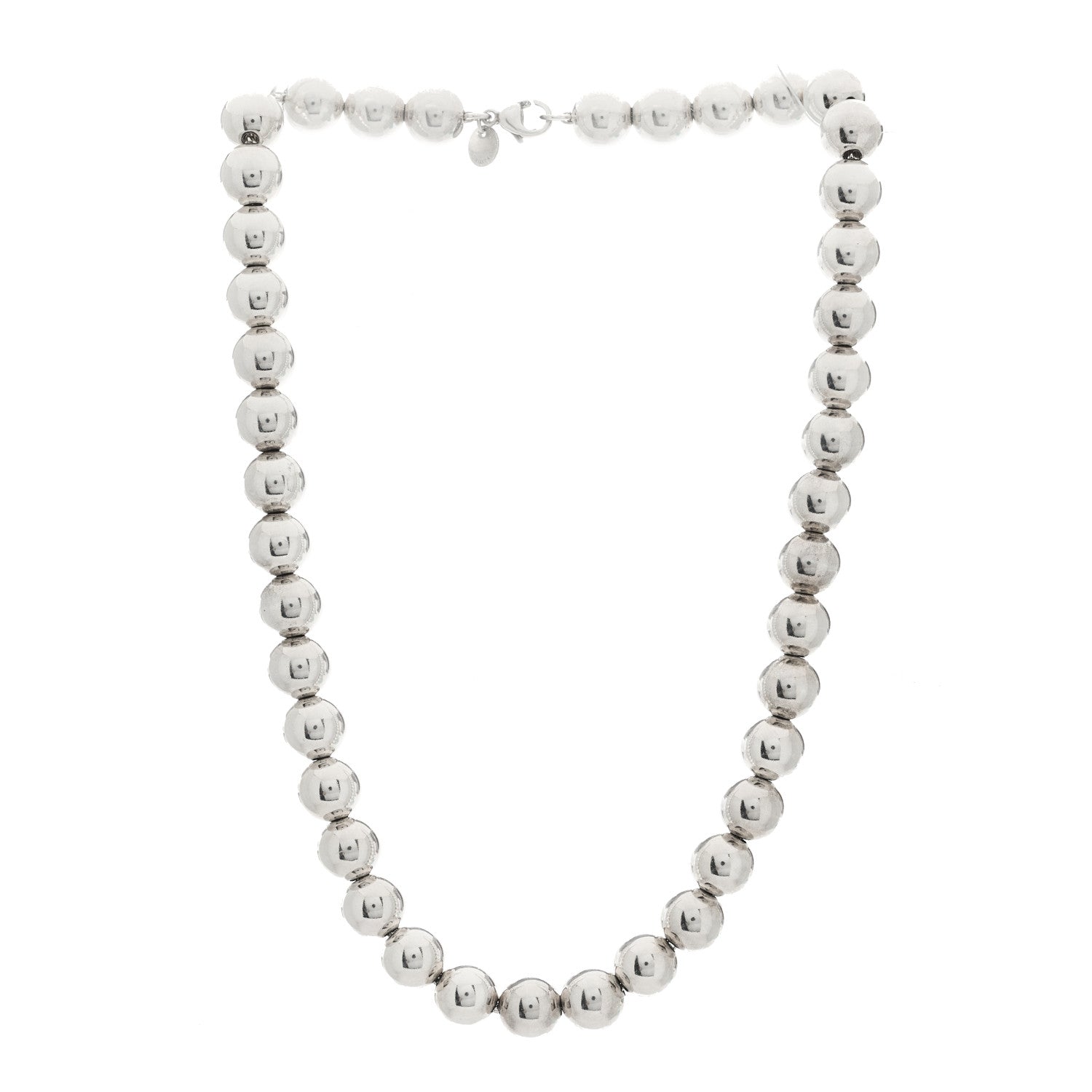 Tiffany Sterling Silver 10mm Hardwear Ball Necklace 3 of 6