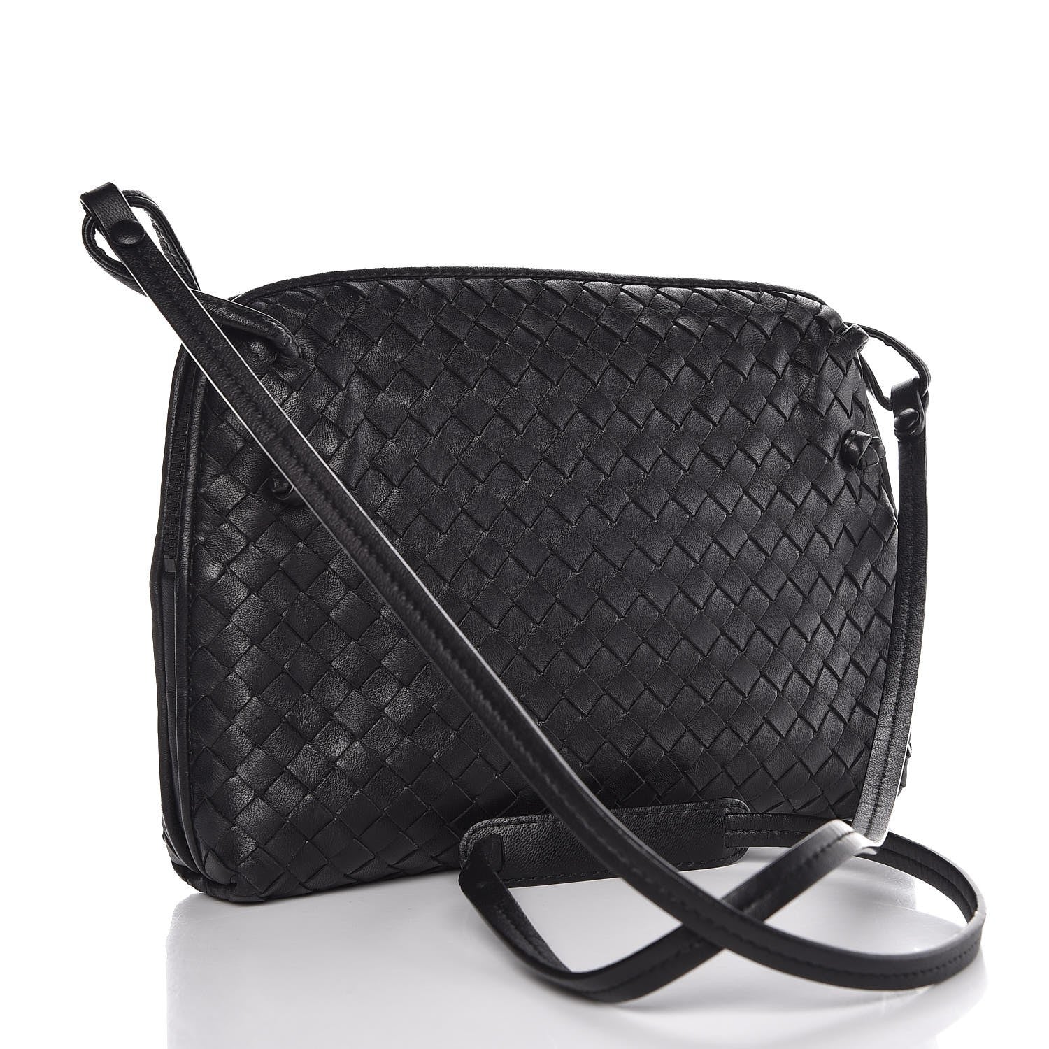 Bottega Veneta Nappa Intrecciato Pillow Crossbody Messenger Black 3 of 8