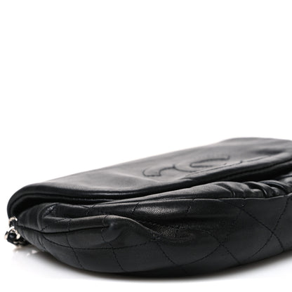 Chanel Lambskin Half Moon Wallet On Chain WOC Black 9 of 10