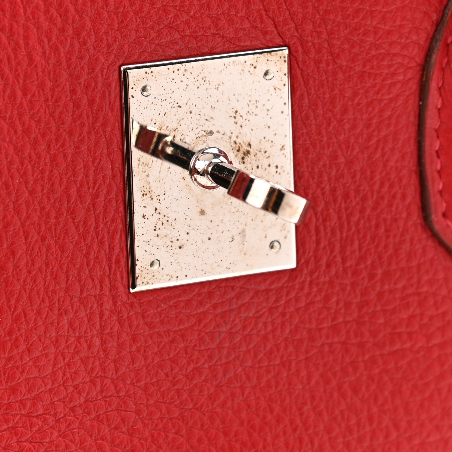 Hermes Taurillon Clemence Birkin 35 Rouge Vif 13 of 17