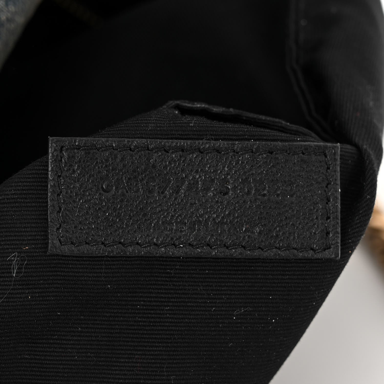 Saint Laurent Denim Quilted Medium Loulou Puffer Monogram Chain Satchel Blue Cinnamon 7 of 11